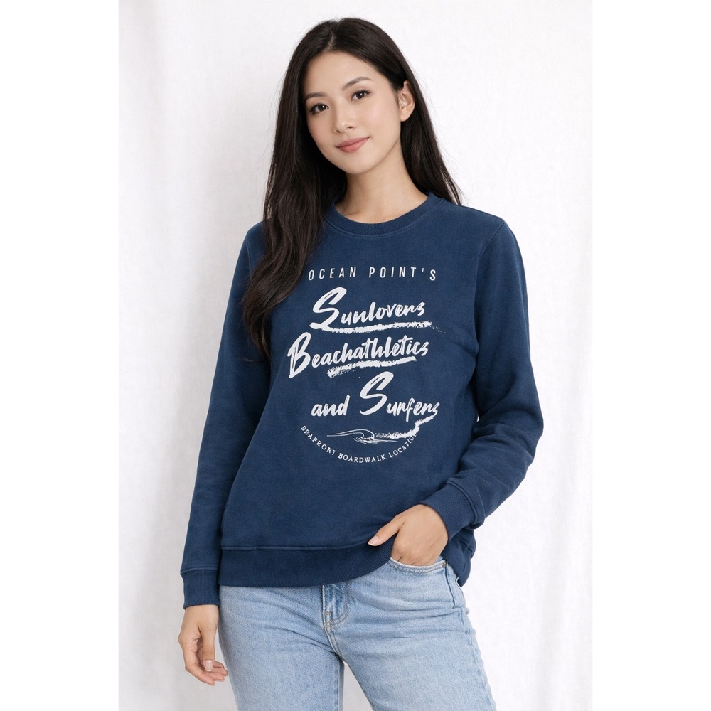 Livery-‎ Men's Crewneck Navy Blue  Sweater Size XXL